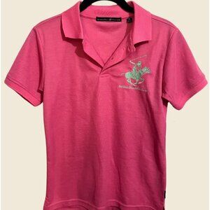 BEVERLY HILLS POLO CLUB NWT Pink Slip Polo Youth Size M (10-12)